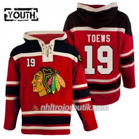 Barn Ishockey Chicago Blackhawks Jonathan Toews 19 Röd Sawyer Hooded Sweatshirt